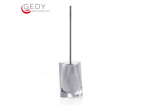 Scopino wc serie TWIST color argento