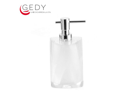 Dosasapone erogatore in metallo serie TWIST color bianco