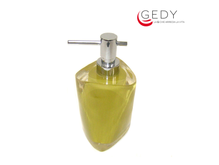 Dosasapone erogatore in metallo serie TWIST color verde avocado