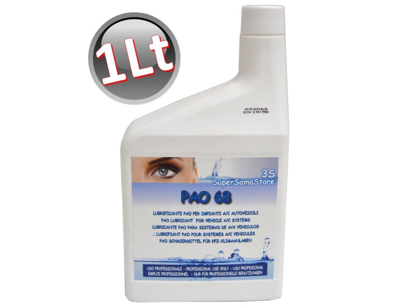 Olio lubrificante per compressori A/C - universale PAO 68 flacone 1 Lt