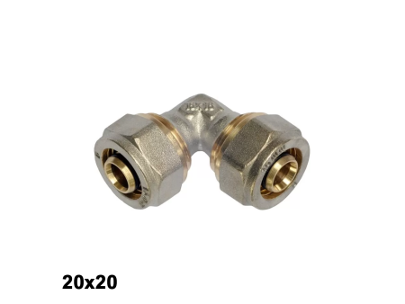 Multistrato avvitare - Gomito a 90° 20x20 mm