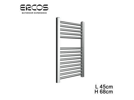 Scaldasalviette cromato termoarredo diritto 68x45 interasse 40 cm - Opera Ercos
