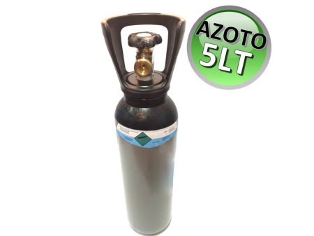 Bombola di azoto da 5 Lt piena - con certificazioni