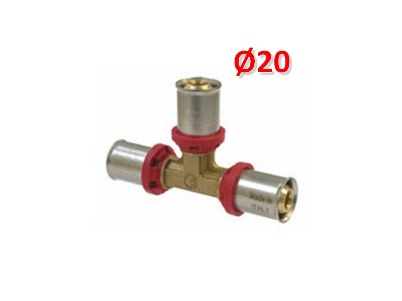 Multistrato pressare - Raccordo a TEE Ø 20 x 20 x 20