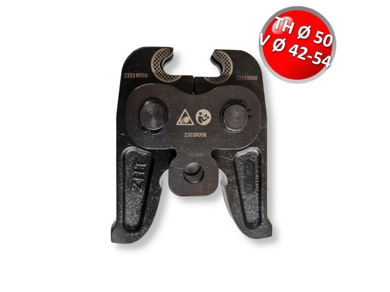 Adattatore per ganascia pressatrice profilo TH Ø 50 - 63 e V Ø 42 - 54 mm