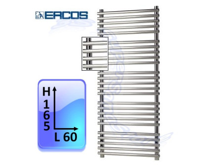 Scaldasalviette termoarredo POP Ercos cromo - cm 165x60 interasse 55