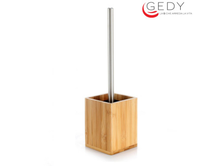 Scopino wc serie BAMBU' in legno di bambù