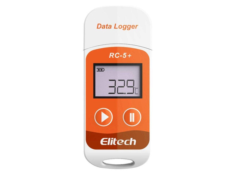 Elitech RC-5+ data logger, registratore di temperatura USB report in PDF