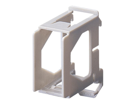Supporto per montaggio frutti Gewiss System su guida DIN - 1 posto