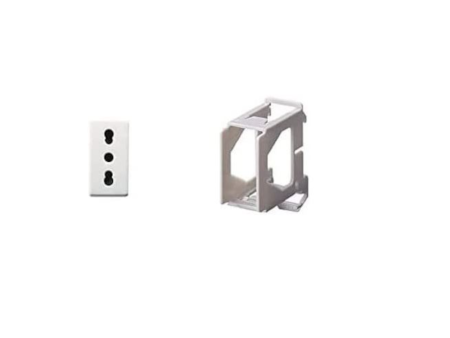 Supporto per montaggio frutti Gewiss System su guida DIN - 1 posto