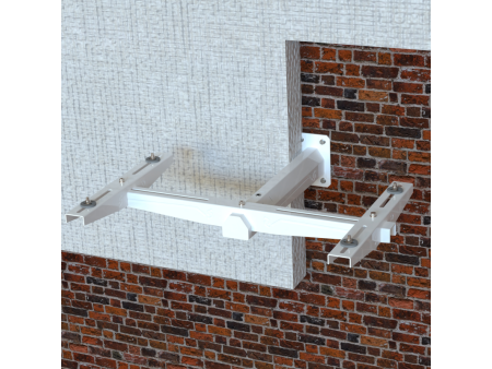 Staffa unità esterna climatizzatore per parete con cappotto isolante