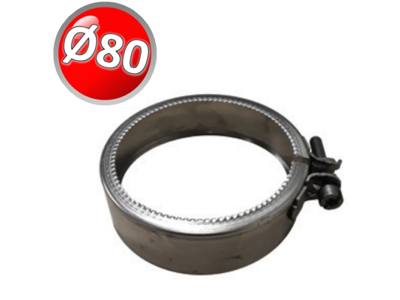 Fascetta di sicurezza dentata per PPs Ø 80 mm - passaggio rigido / flessibile