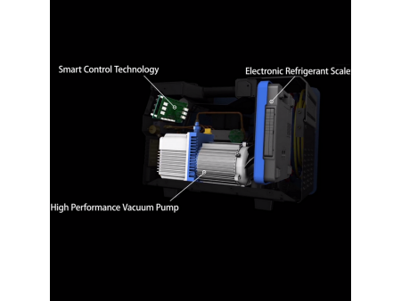 Stazione di carica e vuoto automatica portatile con sonde di temperatura wireless