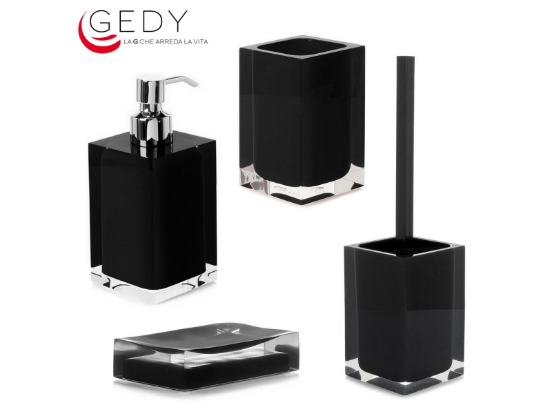 Serie completa 4 pezzi RAINBOW color nero