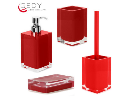 Serie completa 4 pezzi RAINBOW color rosso