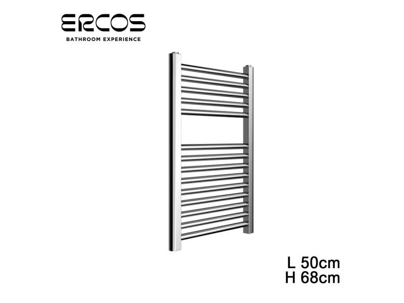 Scaldasalviette cromato termoarredo diritto 68x50 interasse 45 - Opera Ercos