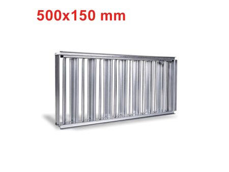 Serranda in alluminio regolabile per bocchetta 500x150 mm