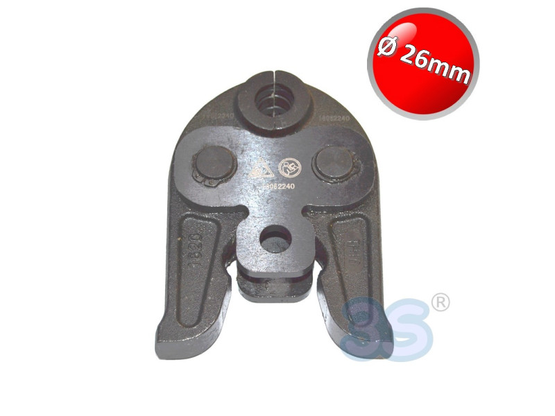 Ganascia pinza per pressatrice profilo TH Ø 26 mm raccordi multistrato