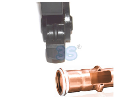 Ganascia pinza per rame profilo V Ø 15 mm raccordi tipo Viega