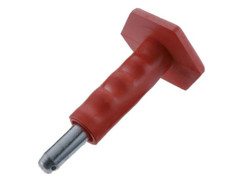 Punzone per bandella con fermo calamitato per chiodo