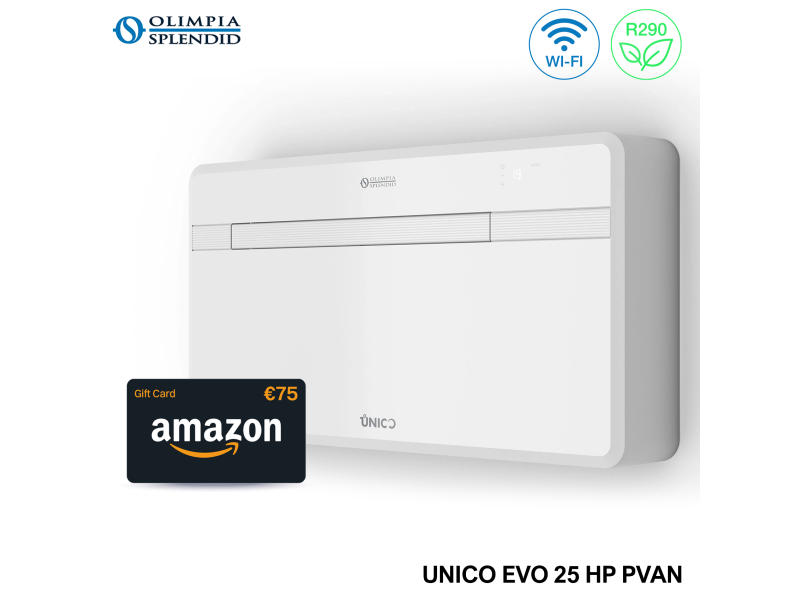 OLIMPIA UNICO EVO 25 HP PVAN senza U.E. WiFi integrato caldo e freddo