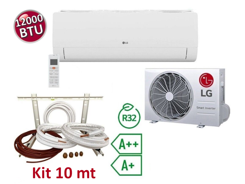 Climatizzatore mono split LG LIBERO 12000 btu 3.5 kw A++ A+ + kit installazione 10 mt