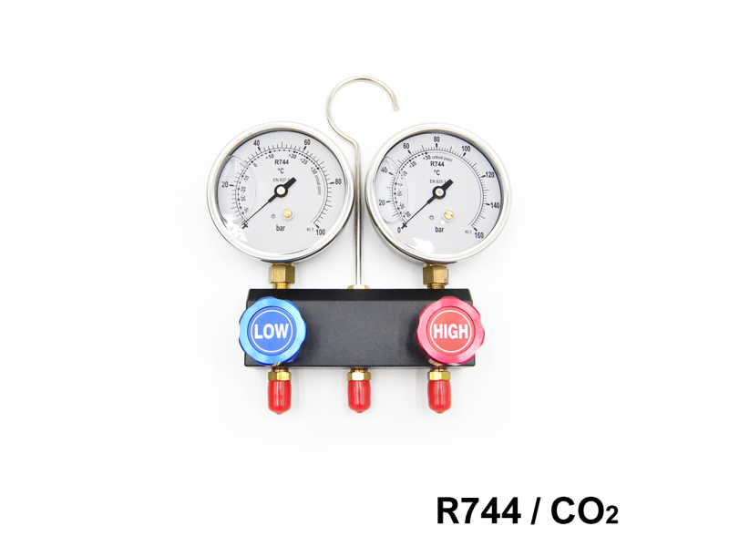 GRUPPO MANOMETRICO A 2 VIE PER CO2 - R744