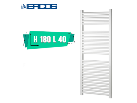 Scaldasalviette bagno bianco Opera Ercos cm 180x40 - interasse 35