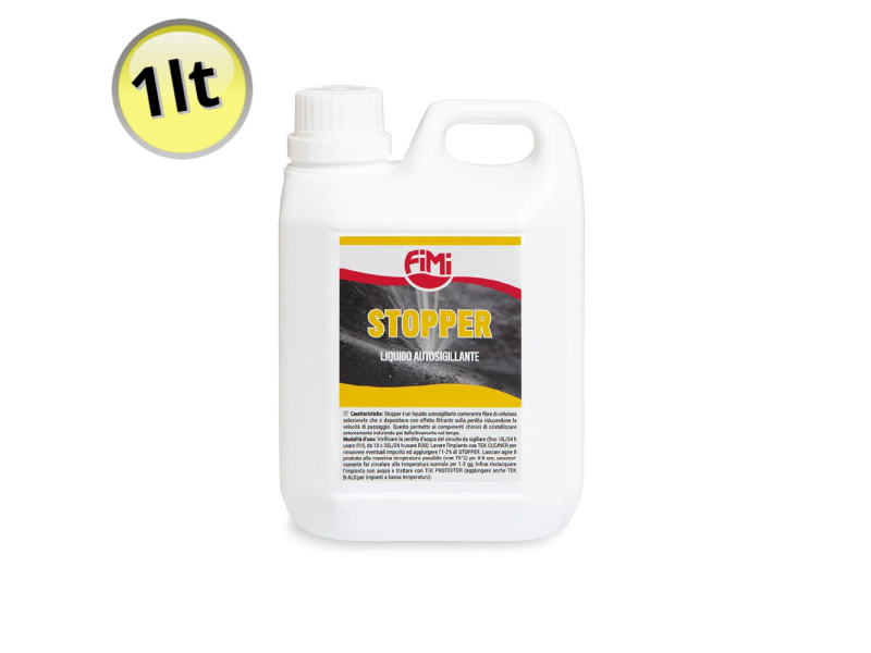 STOPPER TURAFALLE LIQUIDO AUTOSIGILLANTE PER CALDAIE, CALORIFERI E TUBAZIONI - TANICA 1 LITRO