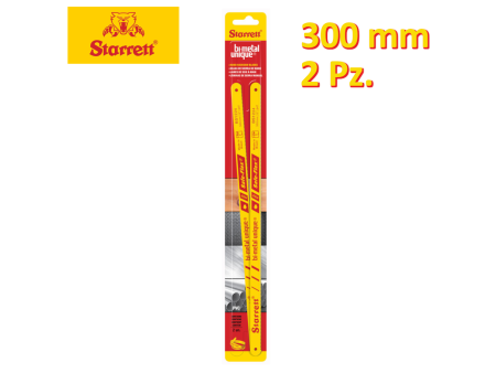 STARRETT 2 SEGHETTI MANUALI PER ARCHETTO 300 X 13 X 0,60 MM - 2Pz.