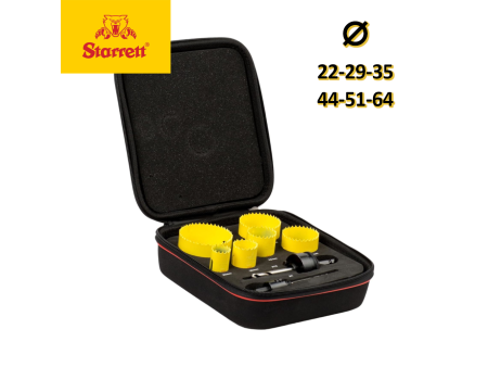 STARRETT 22, 29, 35, 44, 51 & 64 SET GENERICO DI SEGHE A TAZZA BIMETALLIC FAST CUT
