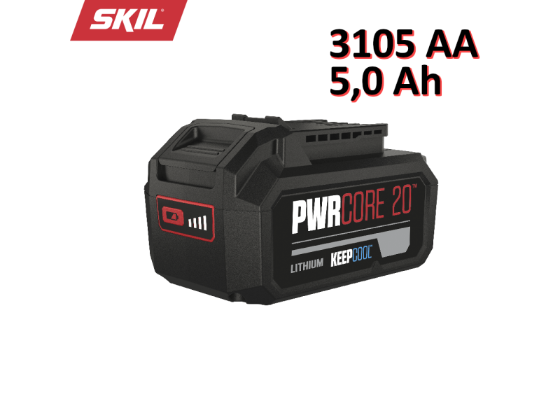 Batteria al litio LI-ION 20V Max 5,0 Ah SKIL 3105 AA KEEPCOOL™