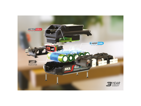Batteria al litio LI-ION 20V Max 5,0 Ah SKIL 3105 AA KEEPCOOL™