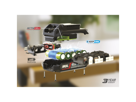 Batteria litio LI-ION 20V Max 2.5 Ah SKIL 3110 AA KEEPCOOL™ + caricatore