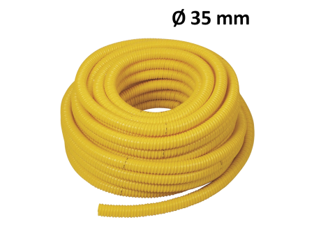 Rotolo tubo MAGNUM AIR 25 mt - Ø 35 mm spiralato giallo in poliuretano