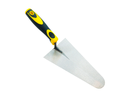 Cazzuola a punta tonda con manico ergonomico in bicomponente 180 mm