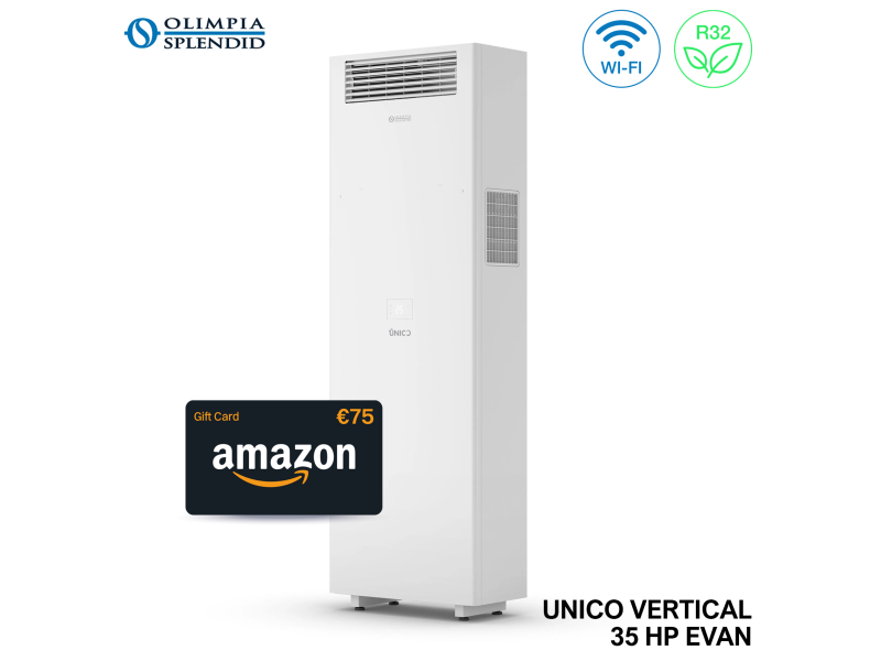 OLIMPIA UNICO VERTICAL INVERTER 35 HP EVAN clima verticale senza unità esterna