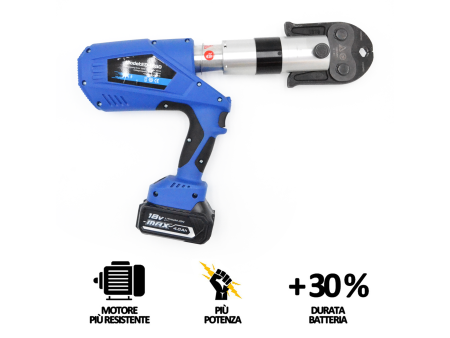 Pressatrice a batteria per raccordi rame e multistrato - 2 batterie