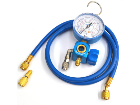 Kit carica e vuoto - Pompa 70 Lt/min - manometro R32 R410A R407C R134A - frusta