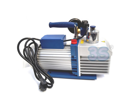 Pompa del vuoto bistadio con elettrovalvola e vacuometro 280 Lt/min per impianti gas R32 R1234YF