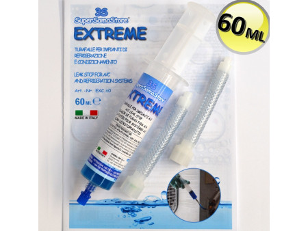 Autosigillante turafalle Extreme - cartuccia siringa da 60 ML + adattatori a tubo in plastica