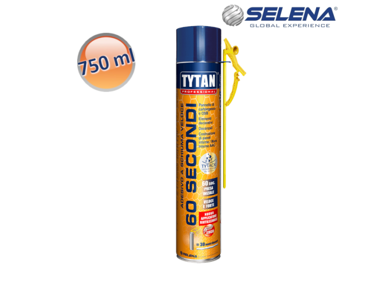 60 SECONDI Schiuma Adesiva RAPIDA MANUALE 750 ml