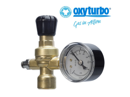 Riduttore di pressione verticale MICRO per CO2 - ARGON - MIX manometro bassa pressione per saldatura MIG