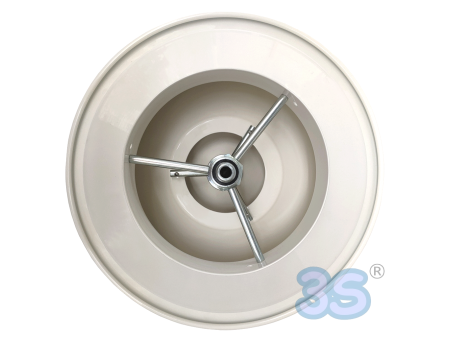 Diffusore circolare a coni regolabili anemostato Ø 160 in alluminio bianco