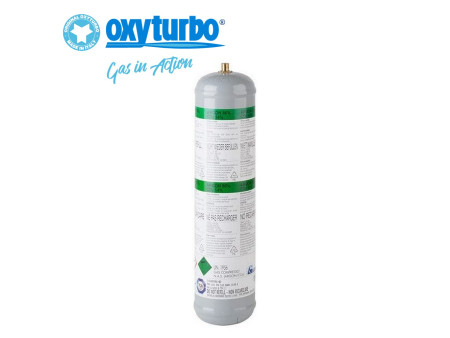 Bombola MIX di ARGON e CO2 USA e GETTA piena da 110 bar 950 cc per MIGNON E MICRO