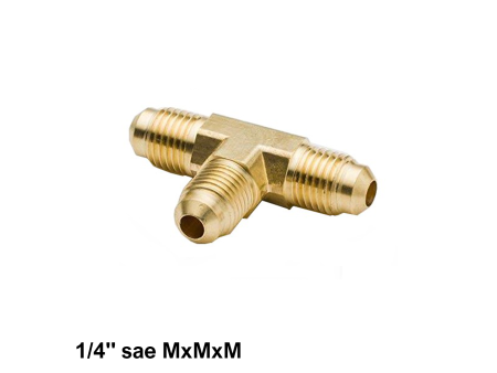 Raccordo a TEE 1/4'' sae maschio - maschio - maschio