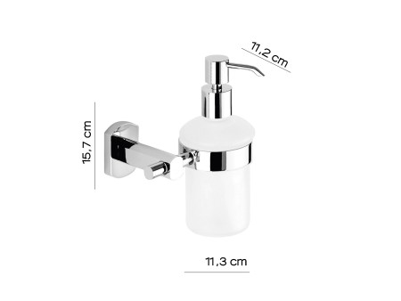 Dosasapone ottone cromato e vetro - EDERA GEDY ED81