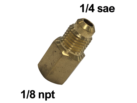 Riduzione per manometri F 1/8'' npt x M 1/4'' sae