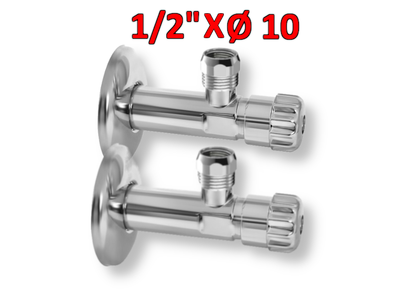 COPPIA - Rubinetto sottolavabo senza filtro 1/2'' x 10 mm cromato