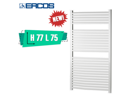 Calorifero scaldasalviette bianco Opera Ercos cm 77x75 interasse 70